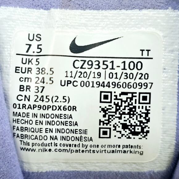 Nike Air Max 270 React Women's 7.5 White Mukti CZ9351-100 Athletic Shoes - Picture 9 of 10